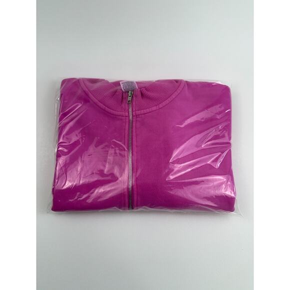 Victoria's Secret PINK Long Sleeve Half Zip Pink Sweatshirt w/Pockets Size XXL - Picture 15 of 15